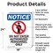 Signmission Do Not Enter Authorized OSHA Notice Sign, Aluminum, 18in W x 24in L, 2PK OS-2PACK-NS-A-1824-V-11167 - alternate 4